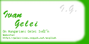 ivan gelei business card